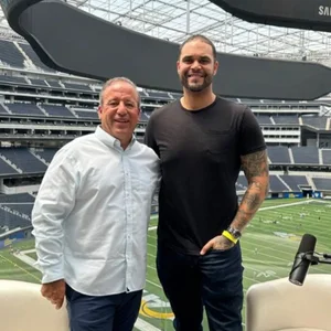 Michael Anthony with David Meltzer, Co-founder, Sports 1 Marketing