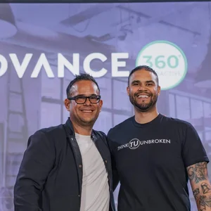 Michael Anthony with Pete Vargas, CEO, Advance Your Reach