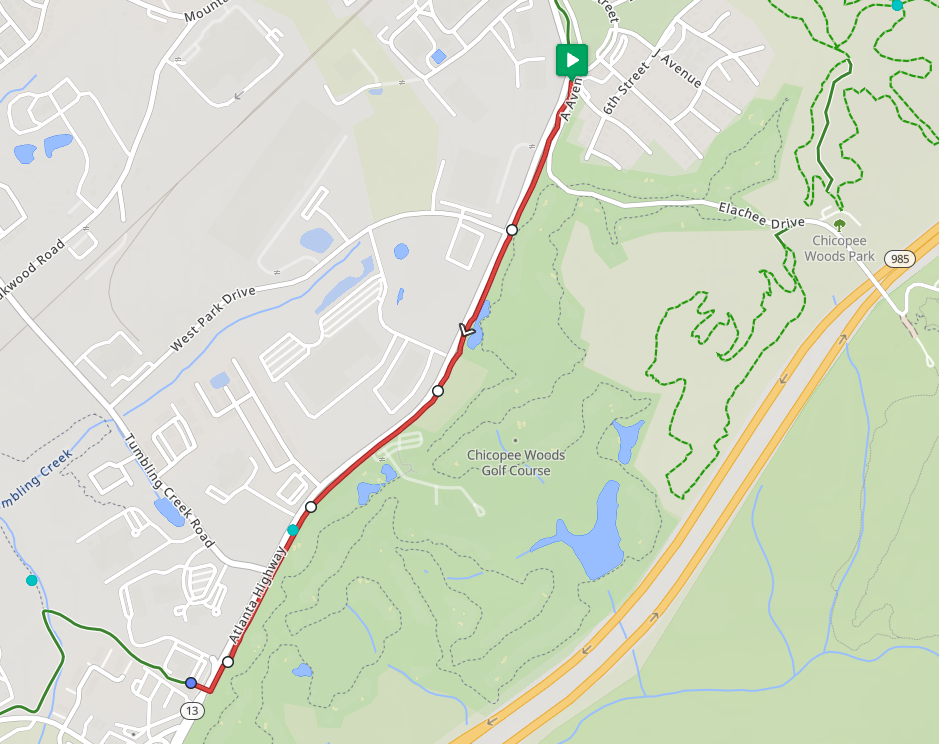 PATH WALK FROM CHICOPEE WOODS/ALACHEE 1.4 MILES