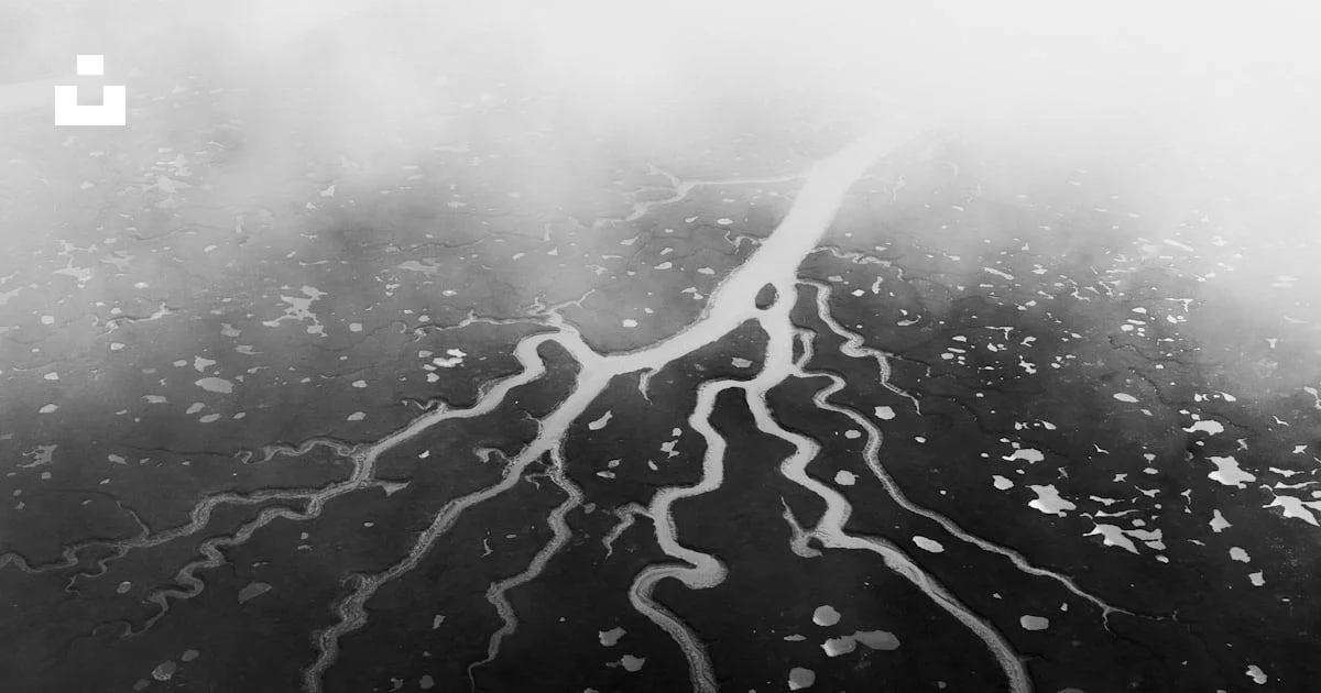 River seperating in different directions