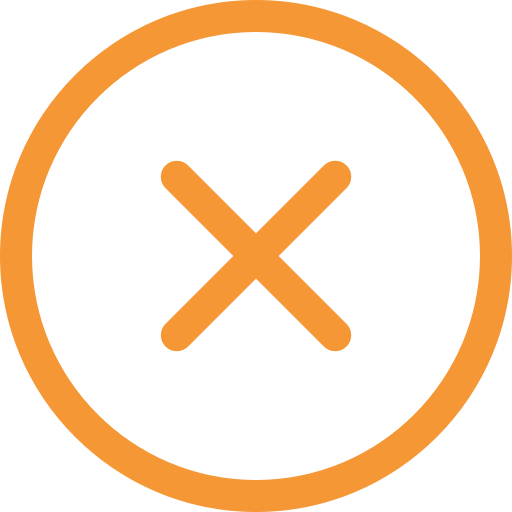 X sign icon