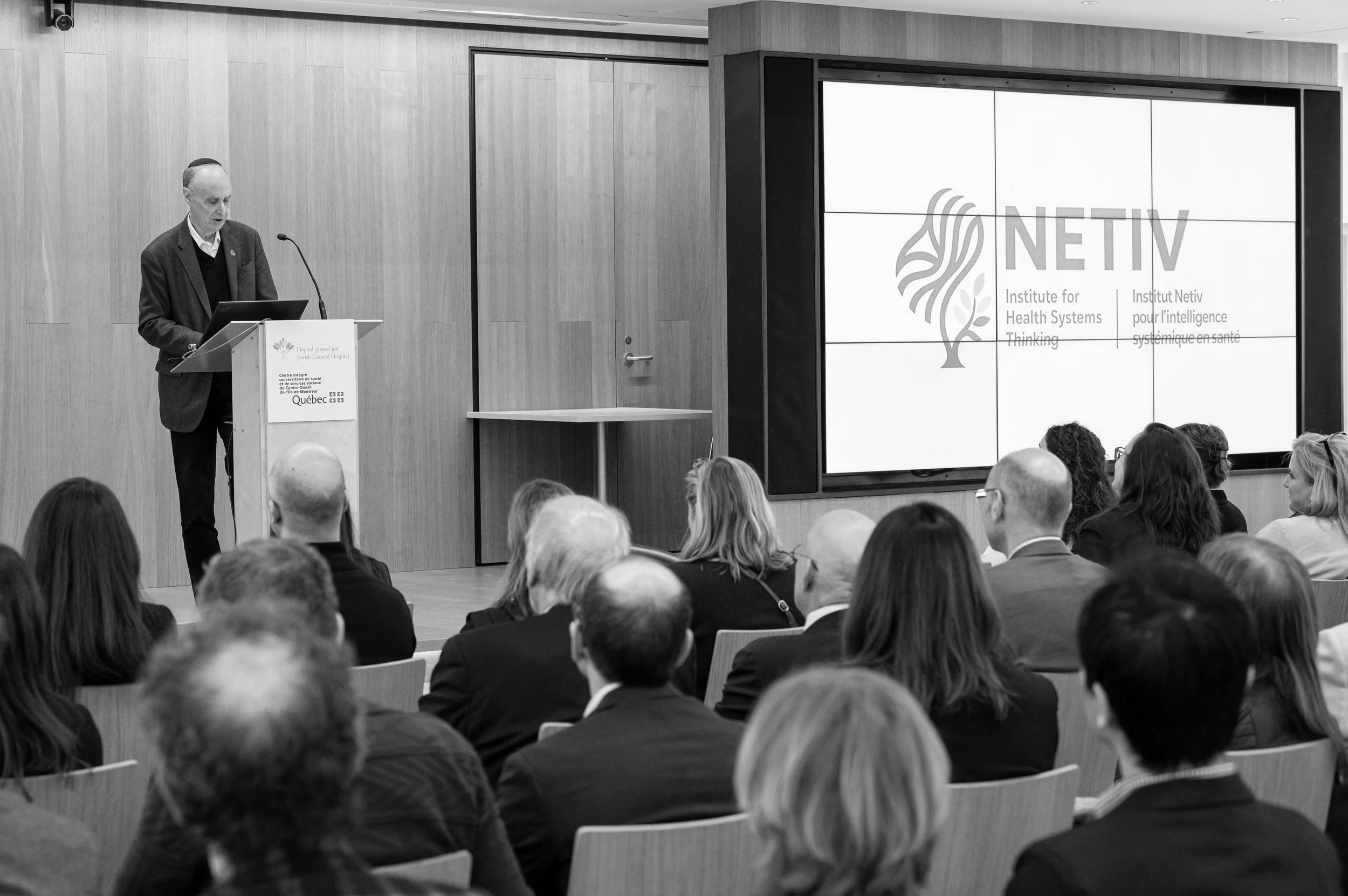 Dr. Rosenberg during Netiv launch