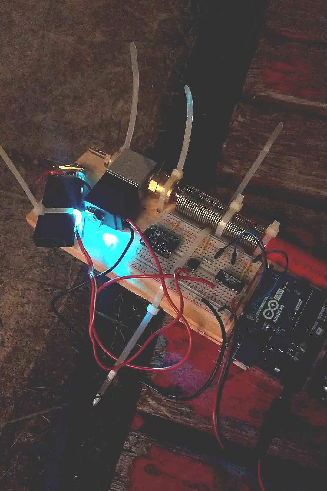 Early mockup of the components.