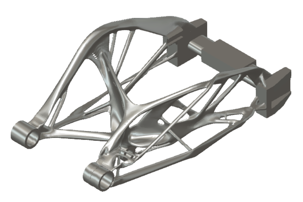 3D Printed Aluminium Motorcycle Components - Reverse Engineering & Topology Optimization