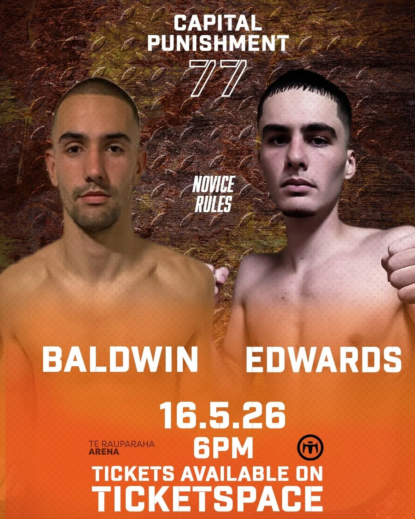 Who doesn&rsquo;t love a novice match up

Levi Baldwin takes on Cruiz Edward&rsquo;s of Tu Moana

This is a Wellington vs Nelson battle you won&rsquo;t want to miss, get your tickets now