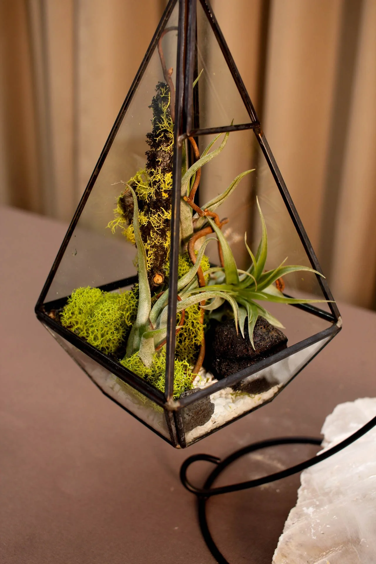 Pyramid Glass Terrarium