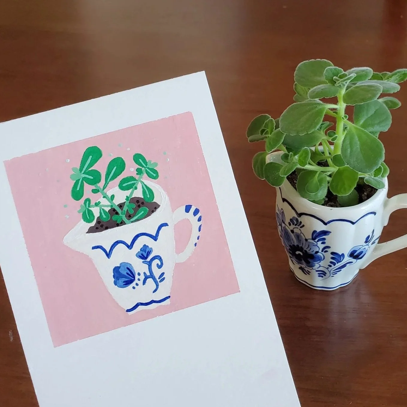 plant study, gouache 