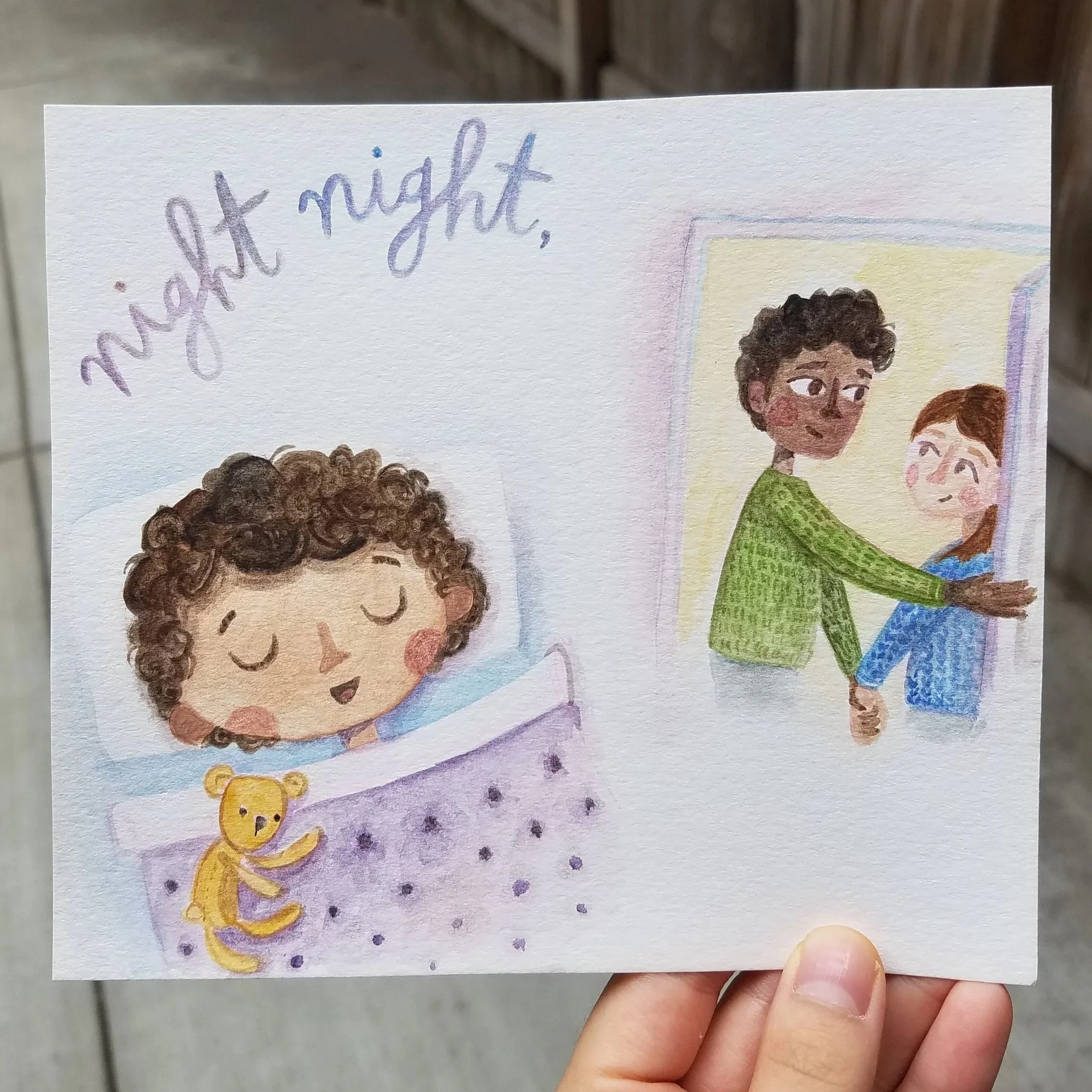 children's book concept art, watercolor