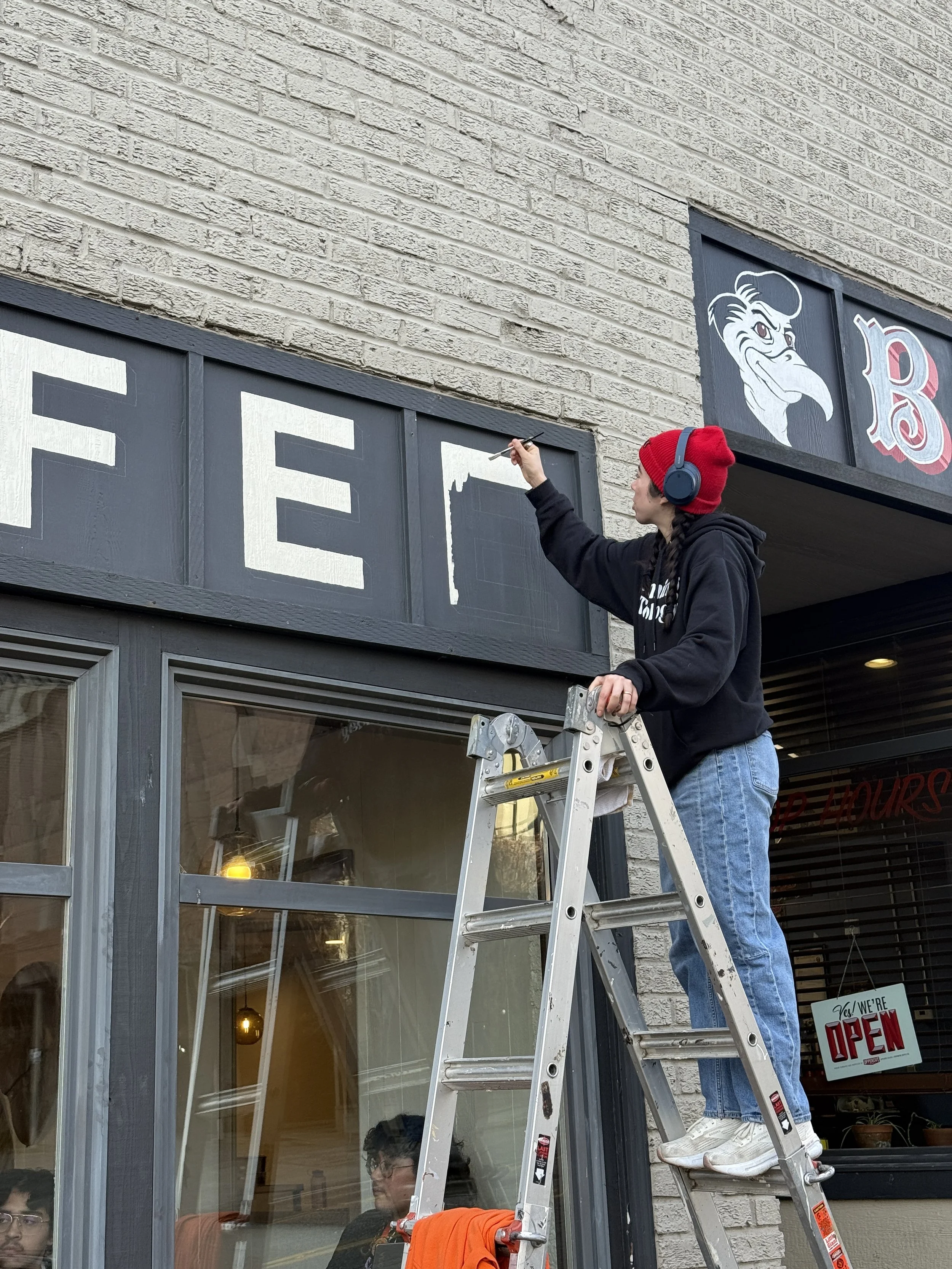 Painting initial letters. 