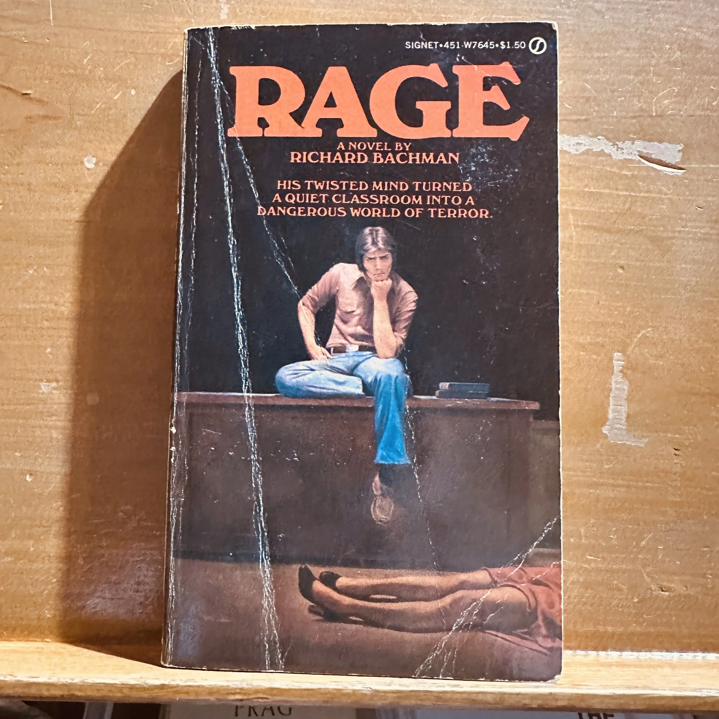 Rage by Richard Bachman 1st edition Signet 1st printing  1977