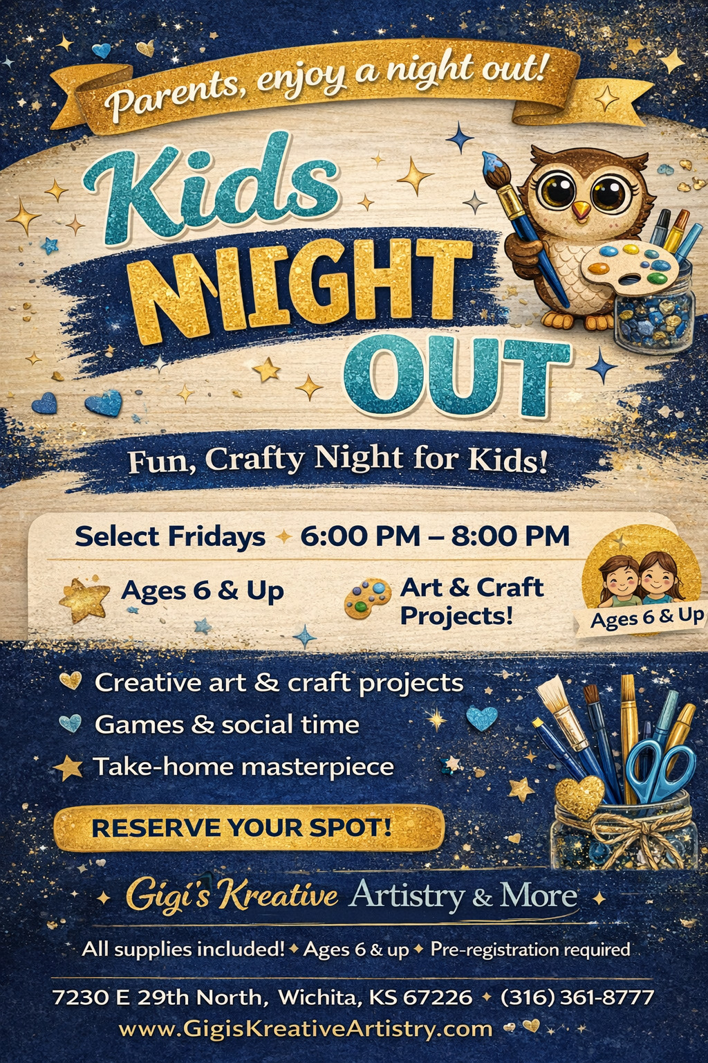 Kids Night Out - Second Friday of each Month
