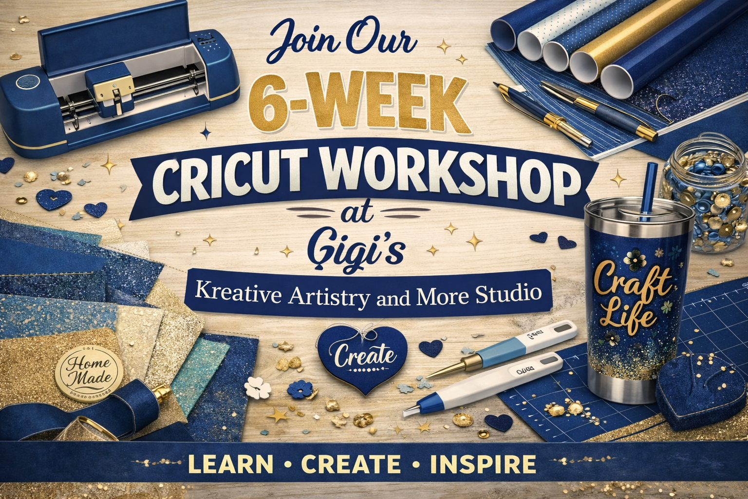 6-Week Cricut  MAKER Workshop