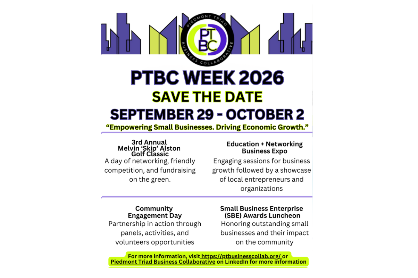 Piedmont Triad Business Collaborative Week 2026