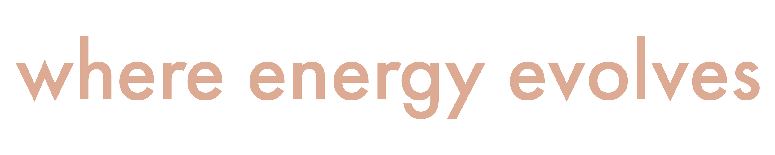 Text that reads 'where energy evolves' in a large, pinked font.