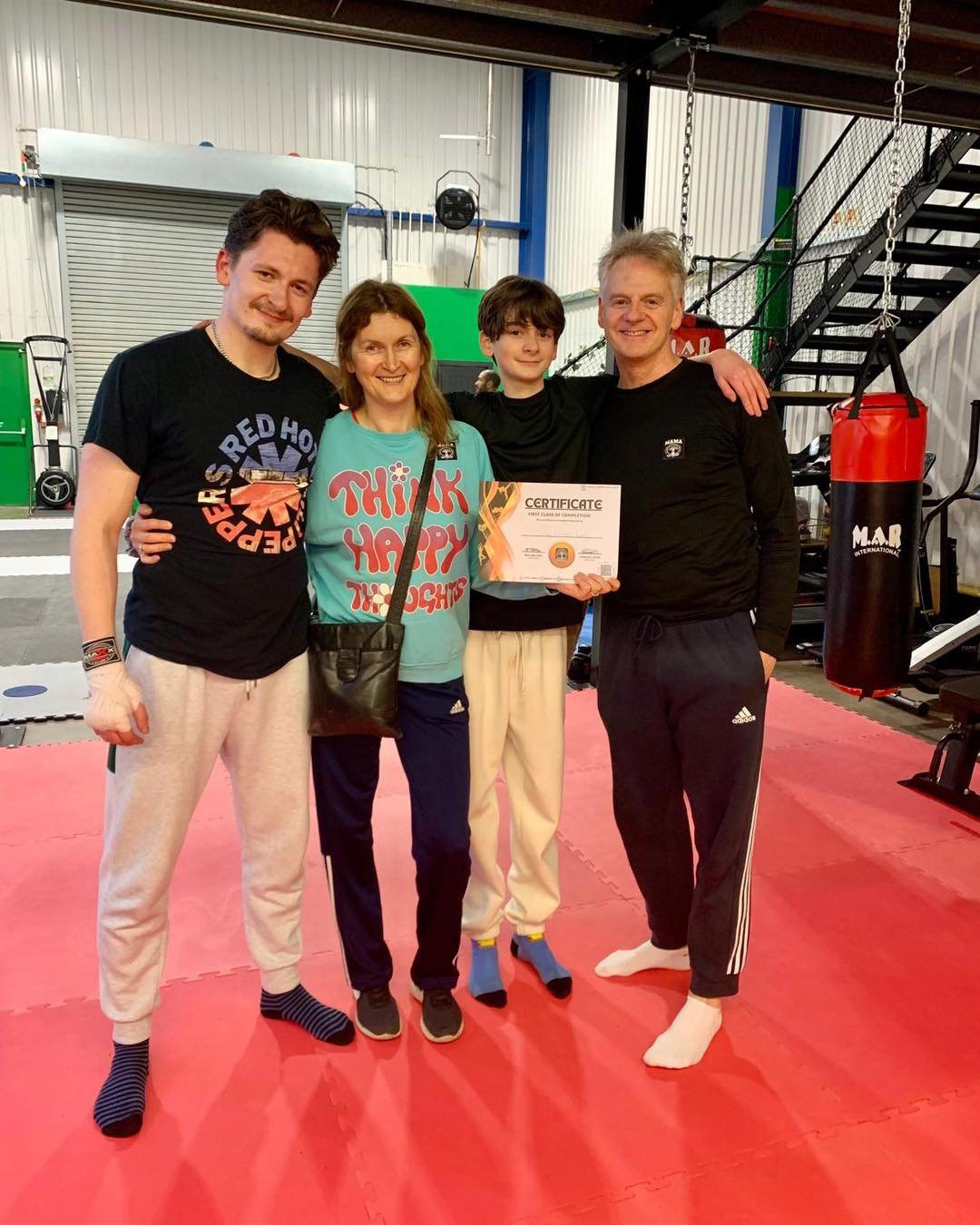 Happy family enjoy their first family class together. Well done guys 🏃&zwj;♂️🥊 🧘 

#fitness #kickboxing #yoga #burntwood #martialarts #family #fun #familyfun #exercise #activity