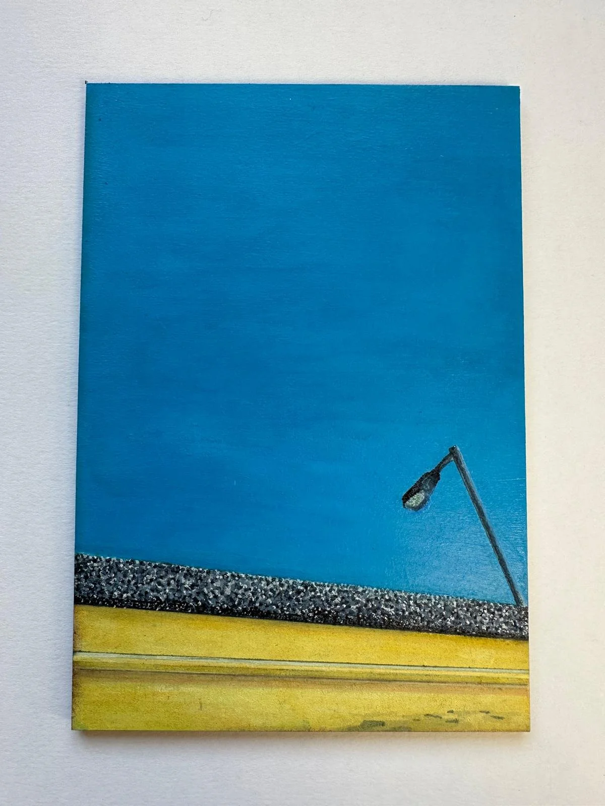 Merseyrail Light:
Mixed media painting on board.
10cm x 14.5cm