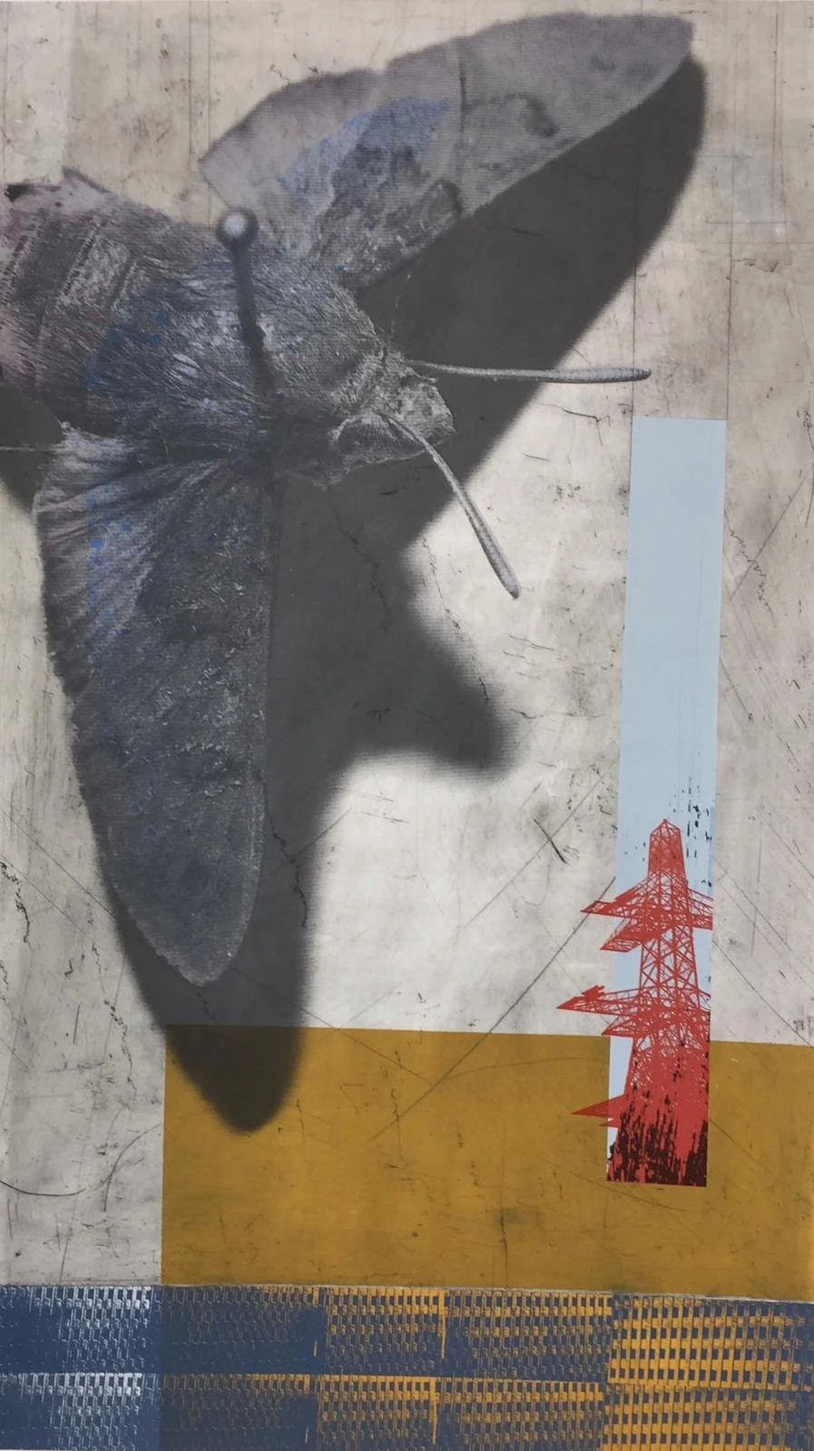 Untitled:
Drypoint and Screenprint.
1/1
71cm x 51cm
