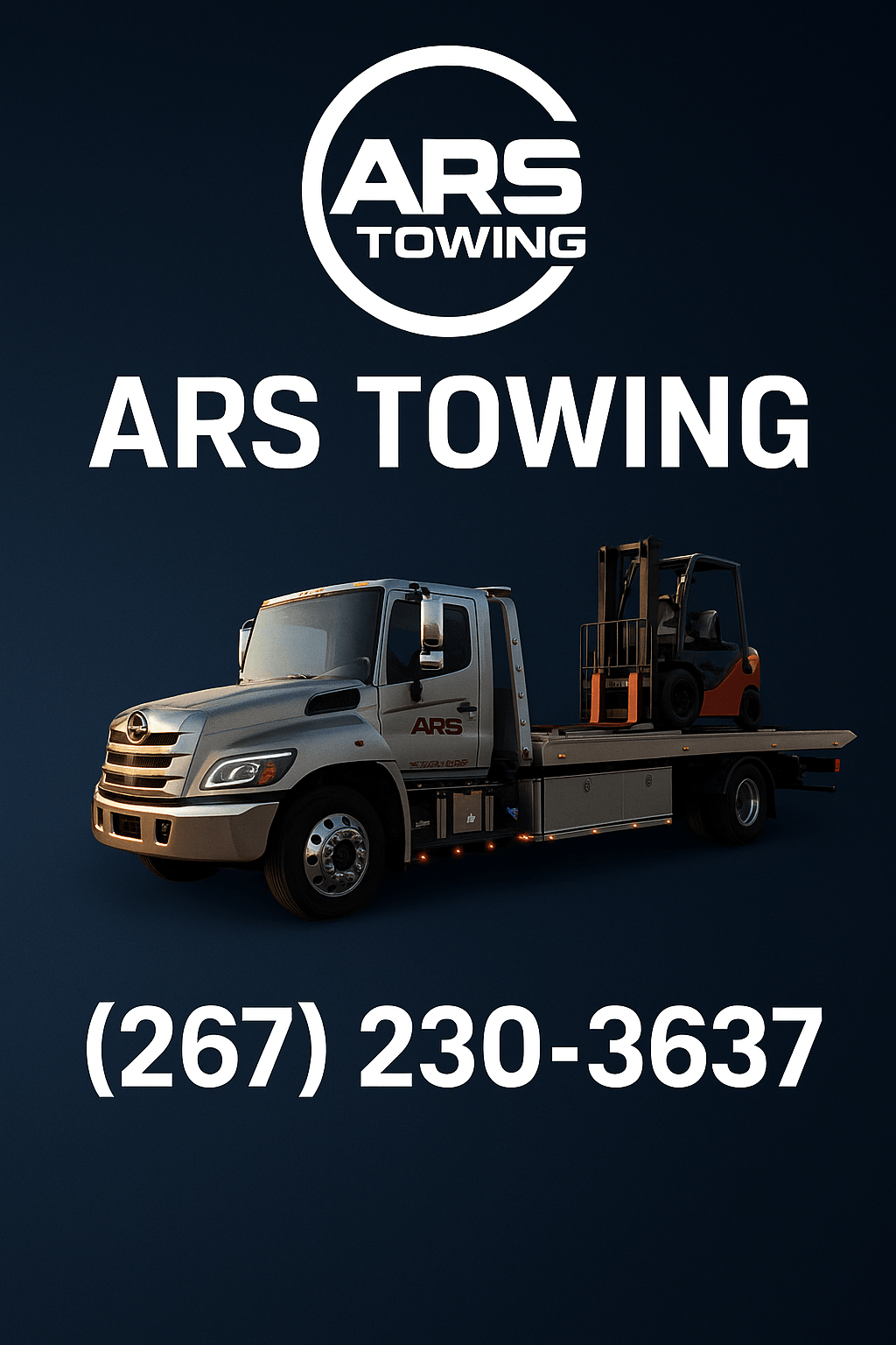 ARS Towing - Flatbed Recovery Vehicle - 267-230-3637