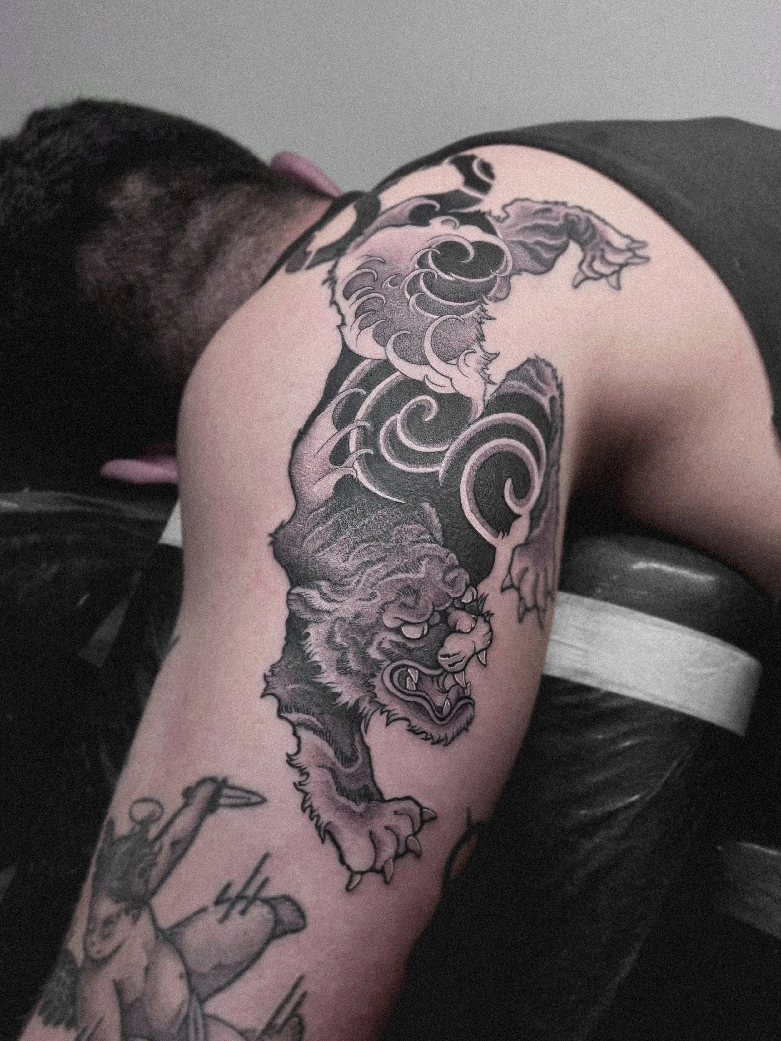 Japanese tattoo by Dmytro Shcherbakov