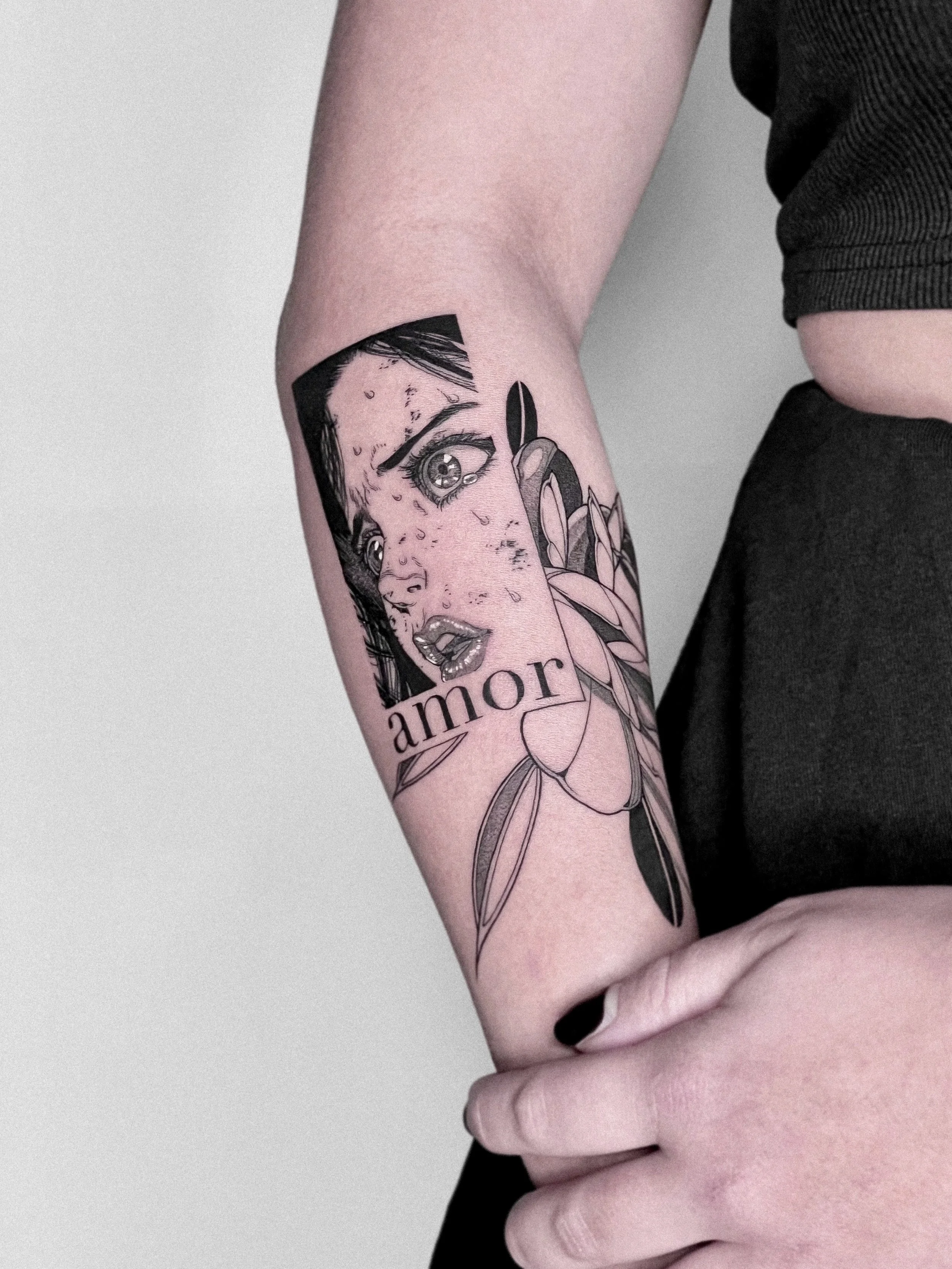 Anime tattoo by Dmytro Shcherbakov