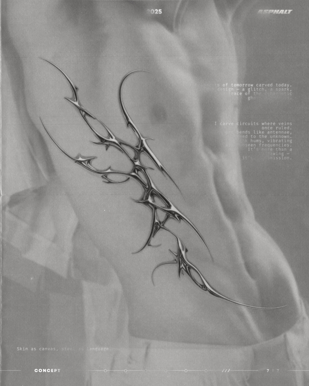 Tribal tattoo design by Dmytro Shcherbakov