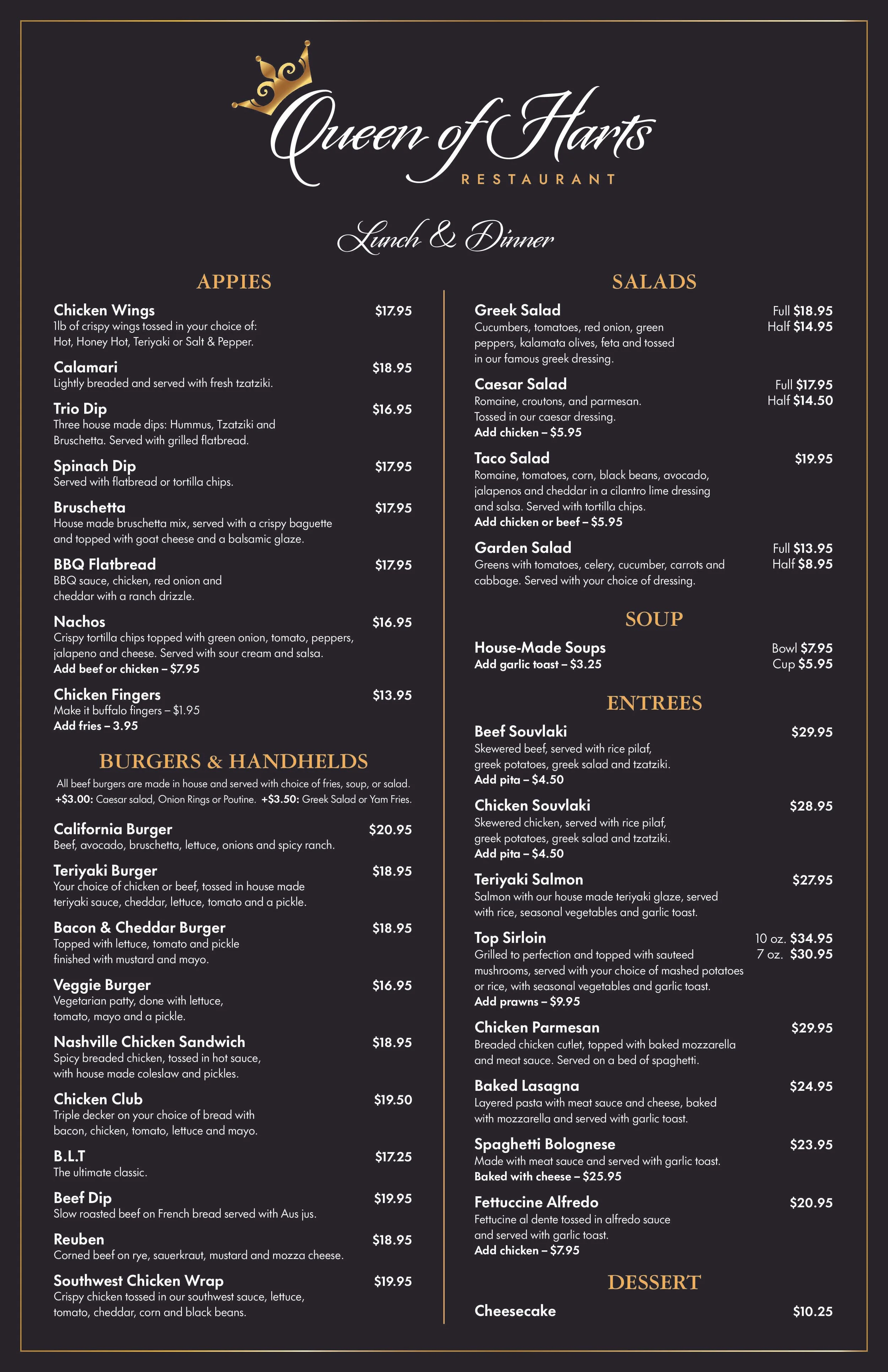 We design menus, menu boards, pricing sheets, etc.