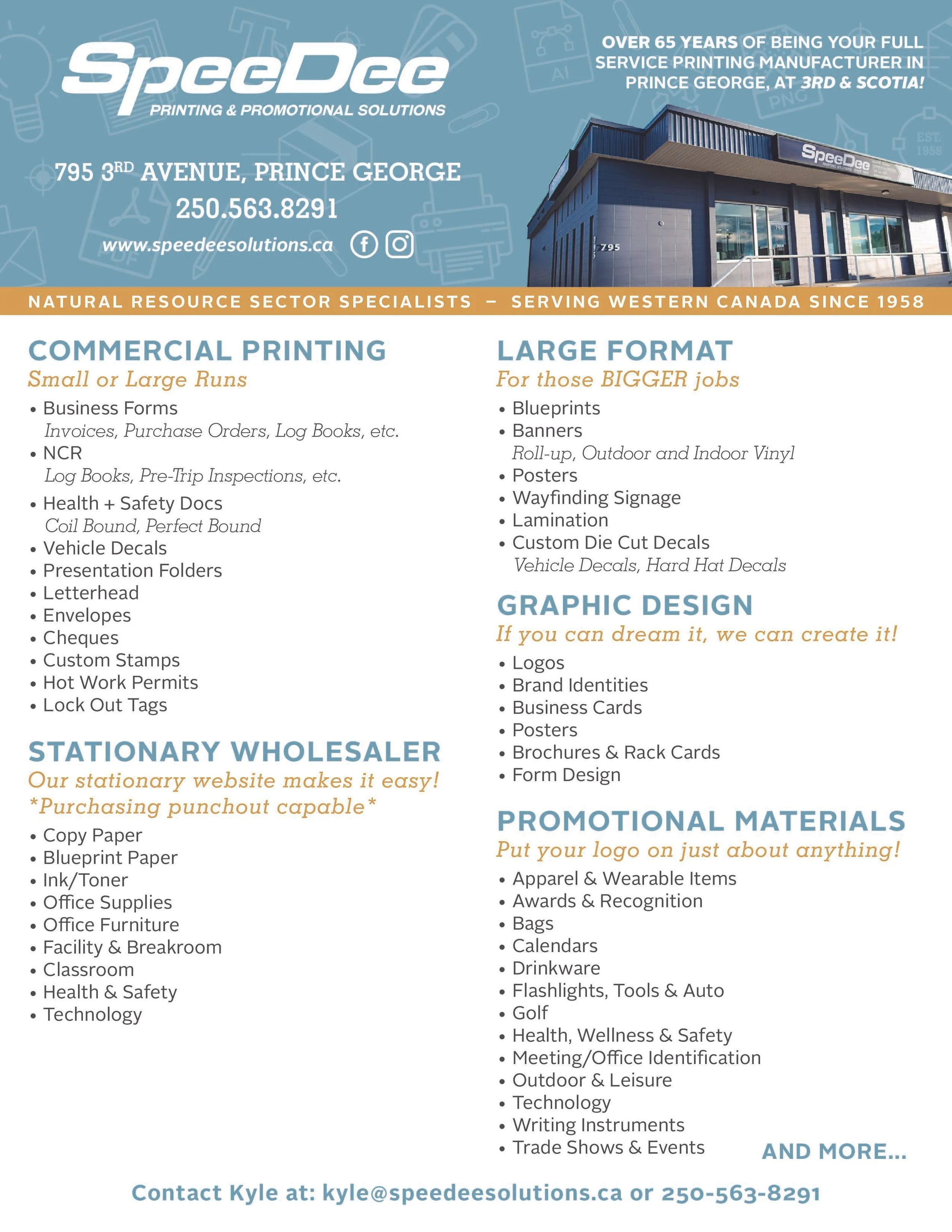 We design business forms: Invoices, Bills, Stationary, Safety Forms, etc.