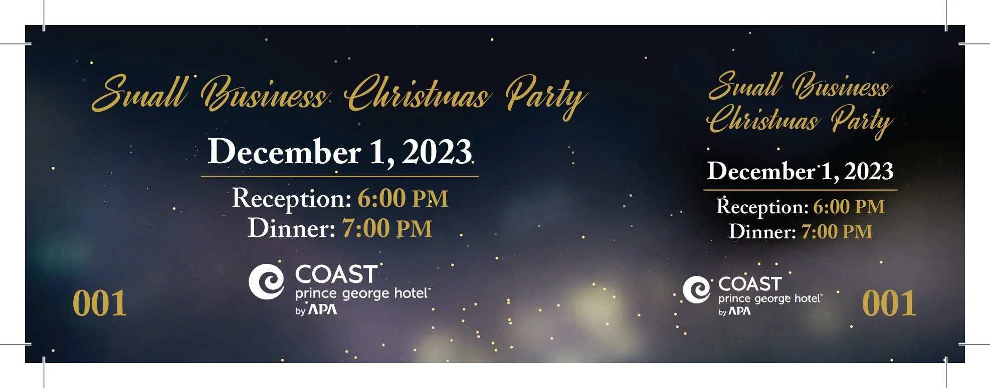 We design tickets for raffles, parties, events, etc.