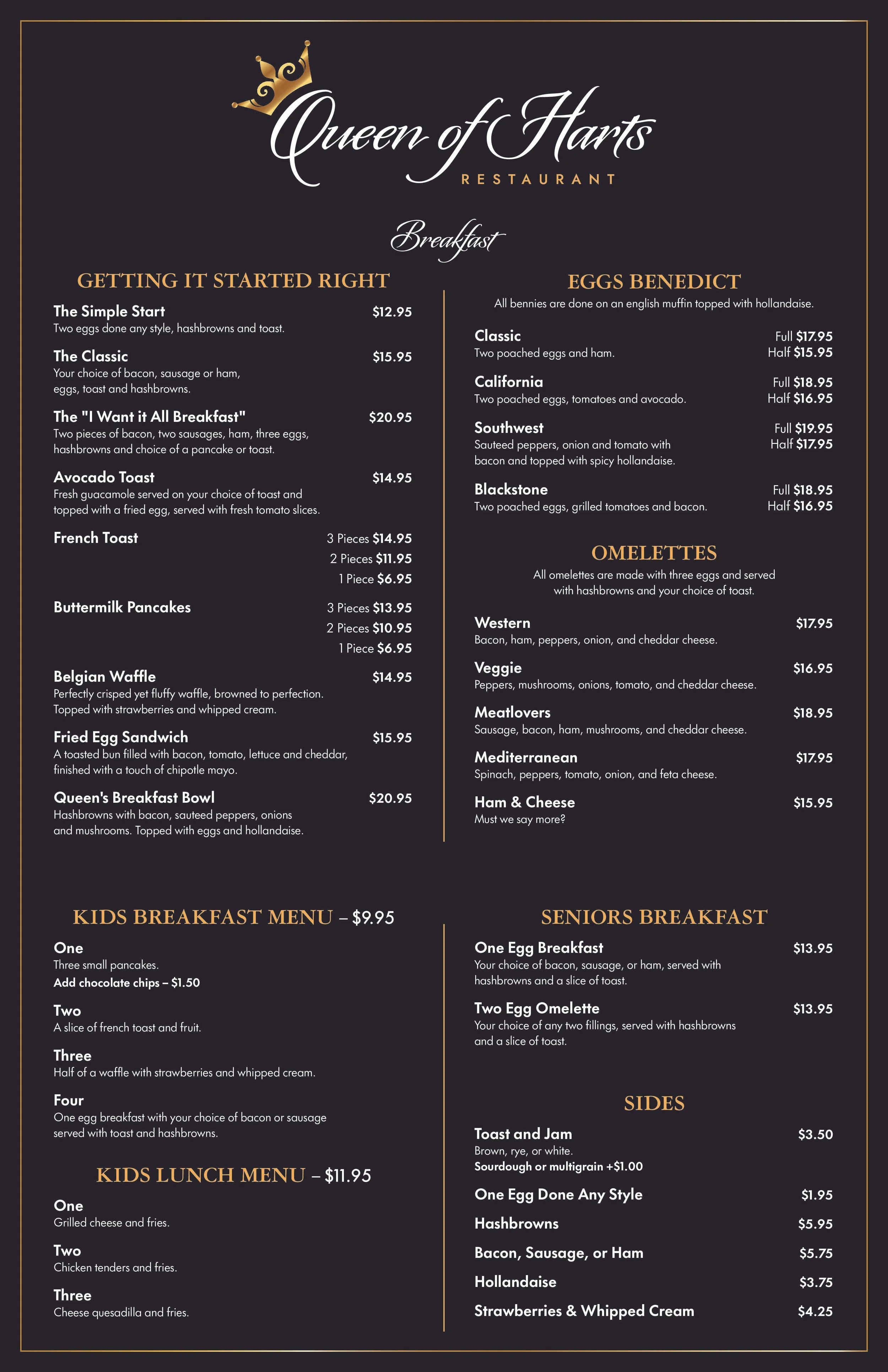 We design menus, menu boards, pricing sheets, etc.