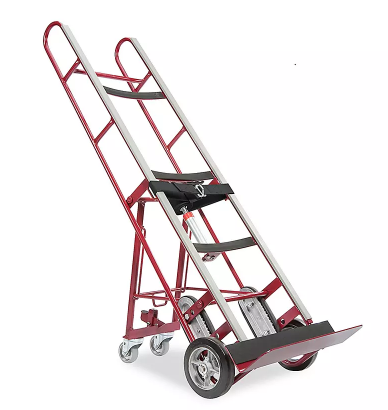 Heavy-duty appliance dolly for safely moving refrigerators, washers, dryers, stoves, and other large appliances during moving and installation projects.