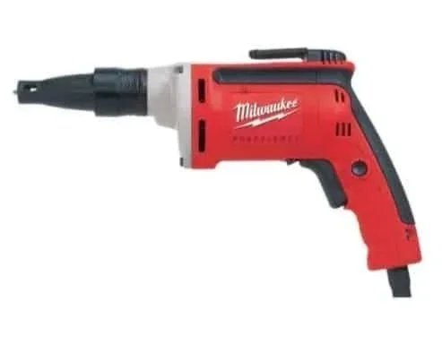 Electric drywall screw gun with adjustable depth control and ergonomic grip, available for rent at McKinleyville Ace Home & Garden Center.
