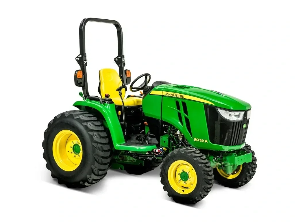 John Deere 3033R compact tractor available for rental at McKinleyville Ace Home & Garden Center in McKinleyville CA