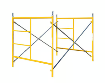 Scaffolding tower addition section with steel frame and cross braces for extending scaffold height, available for rent at McKinleyville Ace Home & Garden Center.