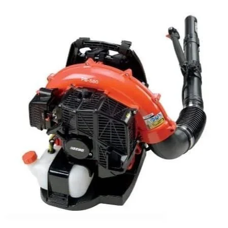 Backpack leaf blower with flexible blower tube for clearing yard debris, available for rent at McKinleyville Ace Home & Garden Center.