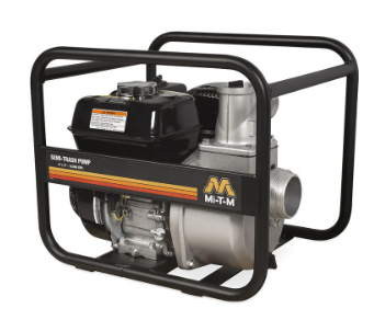 3-inch semi-trash pump for moving large volumes of water containing small debris during drainage, dewatering, flood cleanup, and construction projects.
