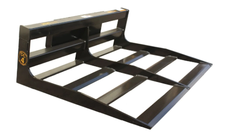 Mini skid steer land leveler with Bobcat mini mounting plate for grading and smoothing soil, available for rent at McKinleyville Ace Home & Garden Center.