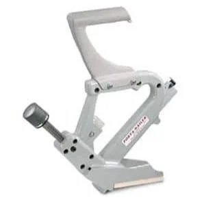 Manual flooring nailer with adjustable striking plate for installing hardwood flooring, available for rent at McKinleyville Ace Home & Garden Center.