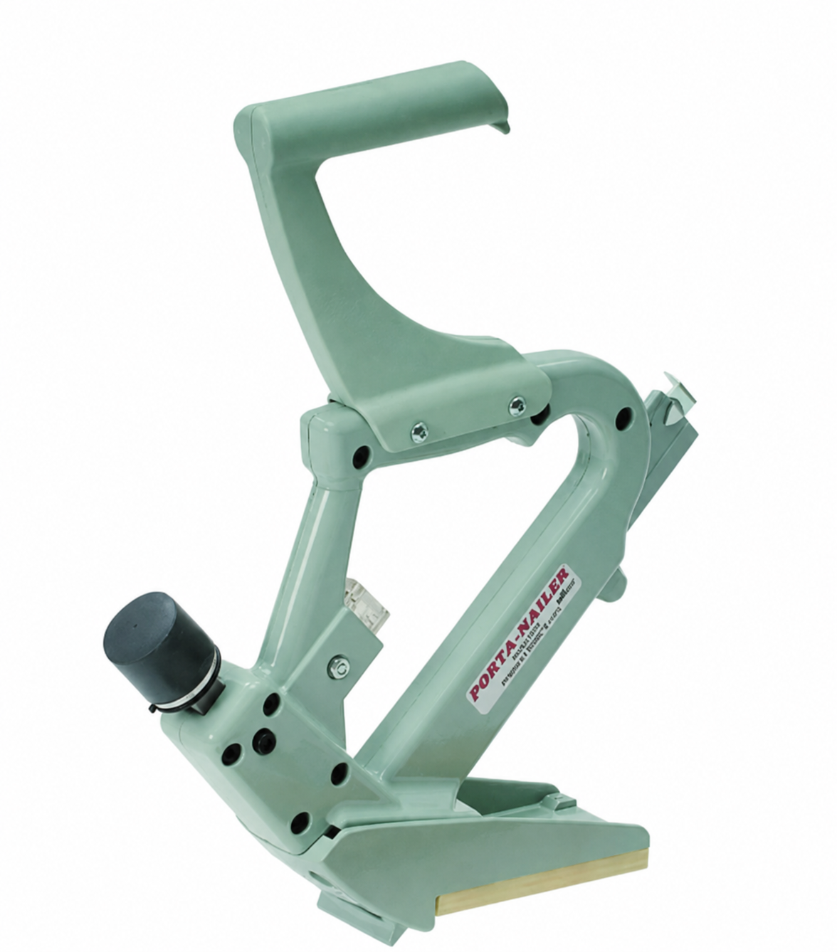 Manual flooring nailer with mallet-actuated mechanism for installing hardwood flooring, available for rent at McKinleyville Ace Home & Garden Center.
