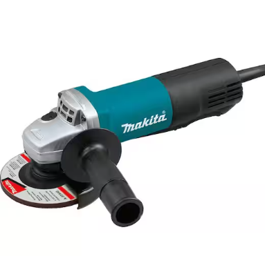 corded angle grinder with 4-1/2 inch grinding wheel and paddle switch handle, available for rent at McKinleyville Ace Home & Garden Center.