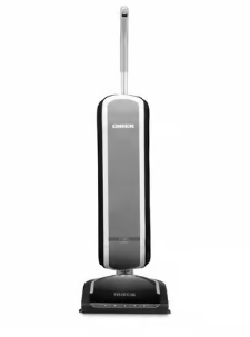 Bagged upright vacuum cleaner with allergen filtration system for cleaning carpets and hard floors, available for rent at McKinleyville Ace Home & Garden Center.
