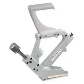 Manual flooring nailer with adjustable striking plate for installing hardwood flooring, available for rent at McKinleyville Ace Home & Garden Center.