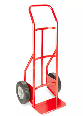 Standard utility dolly for transporting boxes, furniture, equipment, and other heavy loads during moving, warehouse, and job site tasks.