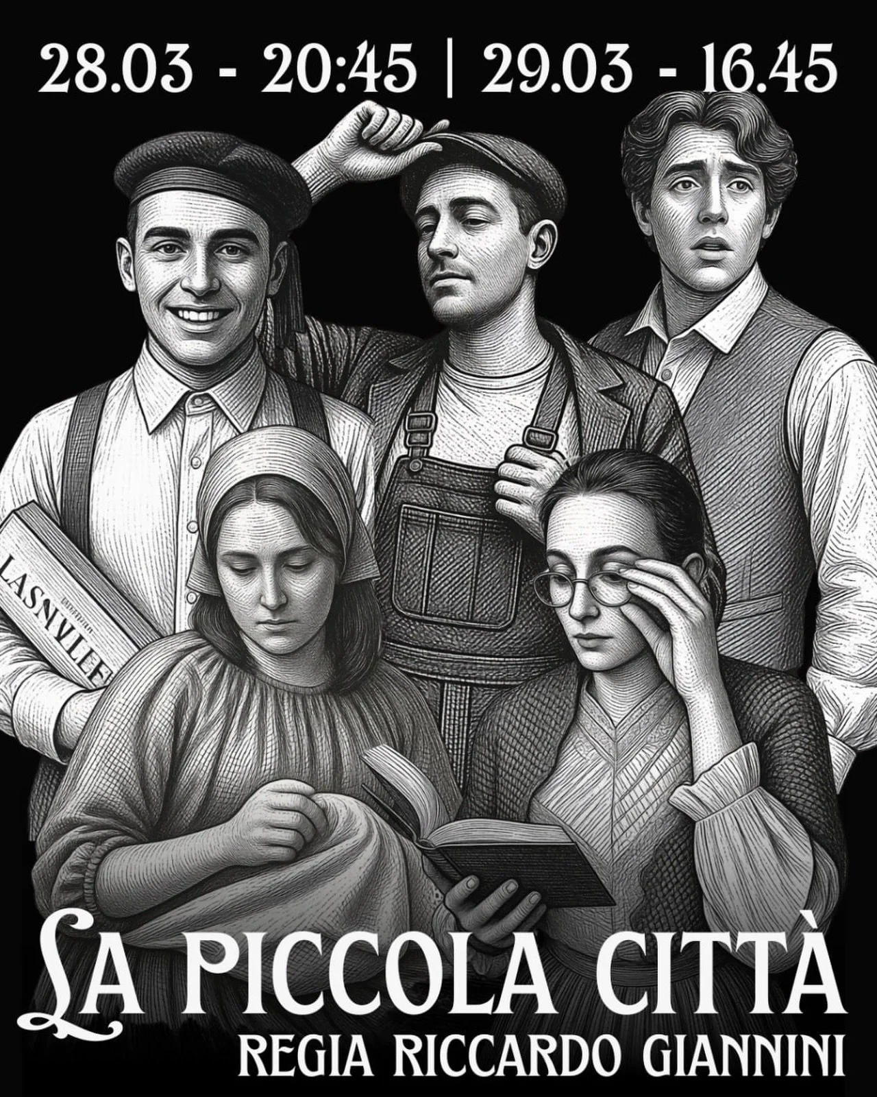 &laquo;Scegli un giorno senza importanza.  Anzi scegli il giorno meno importante della tua vita.  Anche cos&igrave;, sar&agrave; importante abbastanza.&rdquo;

Questo spettacolo &egrave; la rilettura di Riccardo Giannini di La Piccola Citt&agrave; di