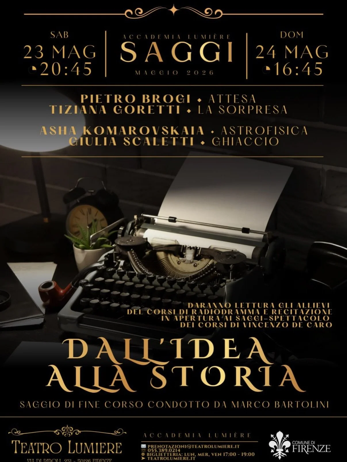 Il teatro comincia dalle storie... ma raccontarle non &egrave; mai cos&igrave; semplice come sembra.

Dentro la nostra piccola accademia, il corso di drammaturgia condotto da Marco Bartolini ha passato gli ultimi tre mesi esplorando l&rsquo;arte dell