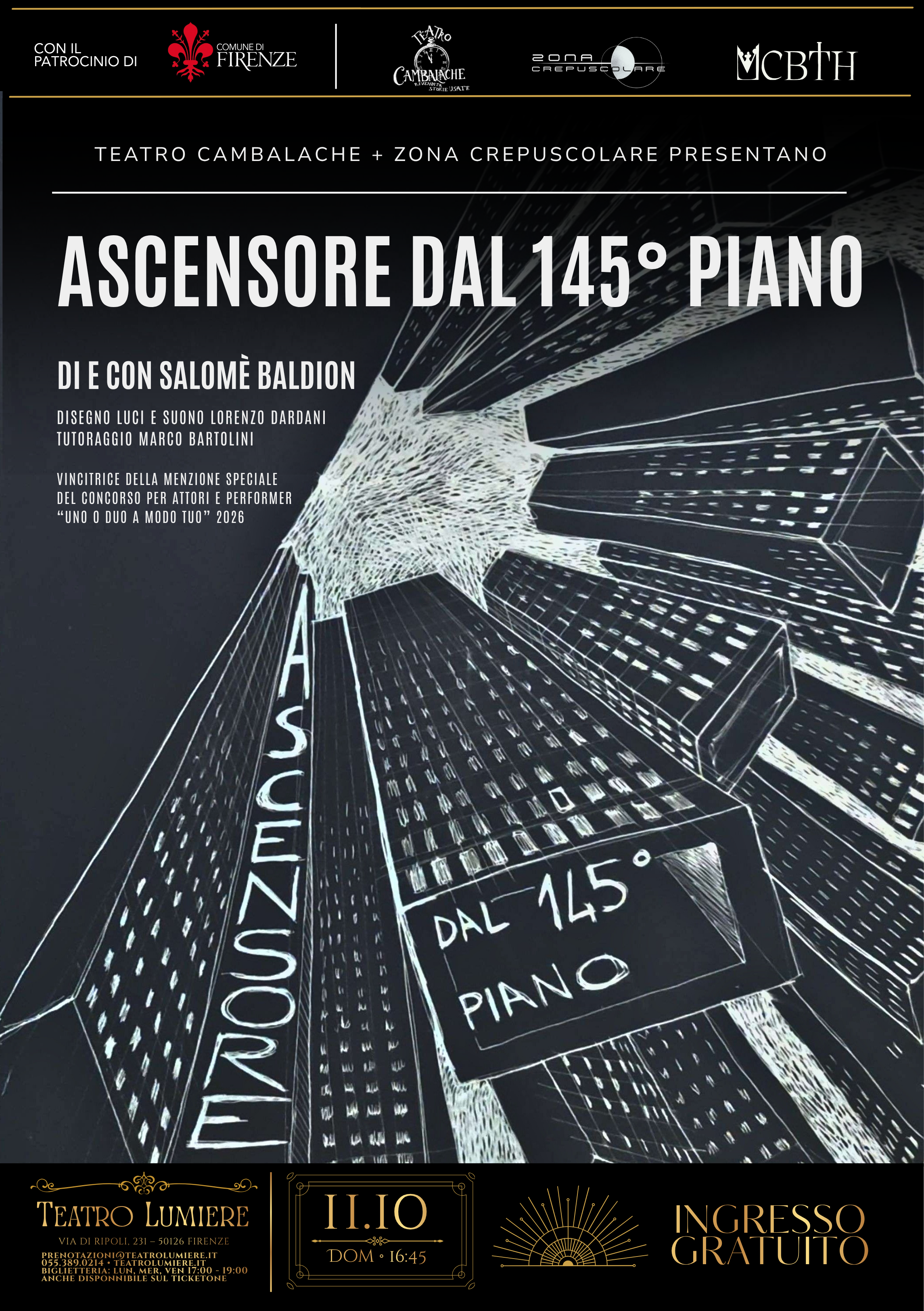 Ascensore dal 145° piano
