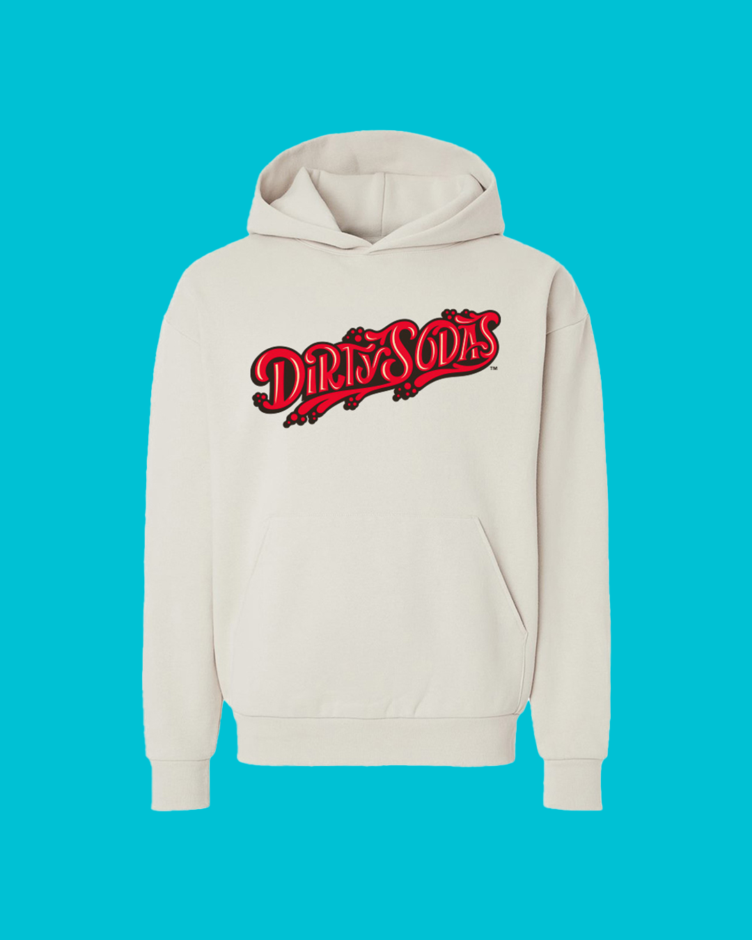 Utah Dirty Sodas Cream 108 Stitches Super Heavyweight Script Adult Hoodie