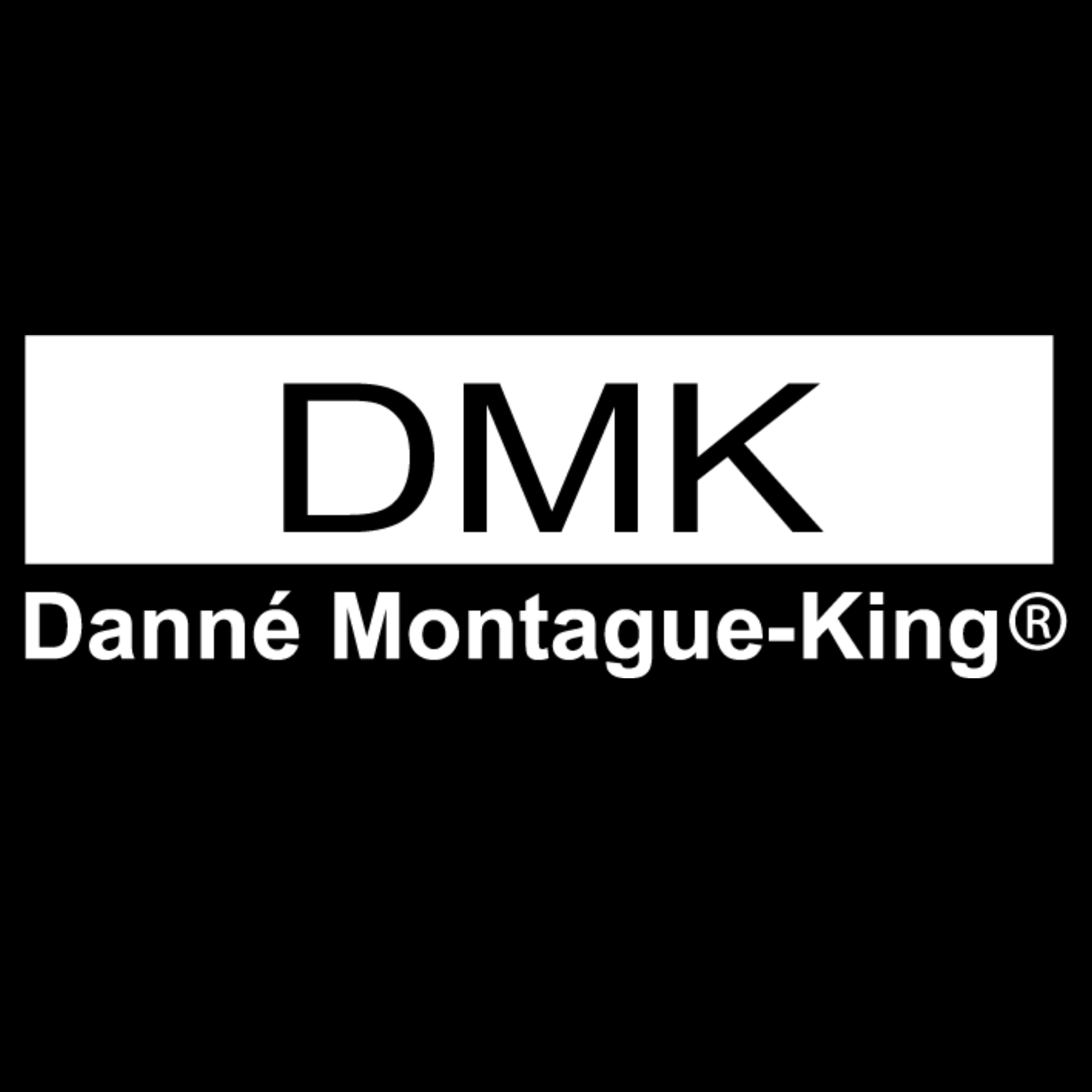 Black and white logo with the text 'DMK' and 'Danné Montague-King'.