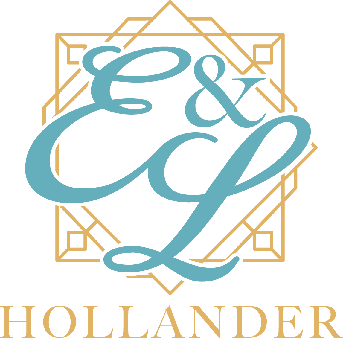 The Happy Couple Logotype Monogram Design