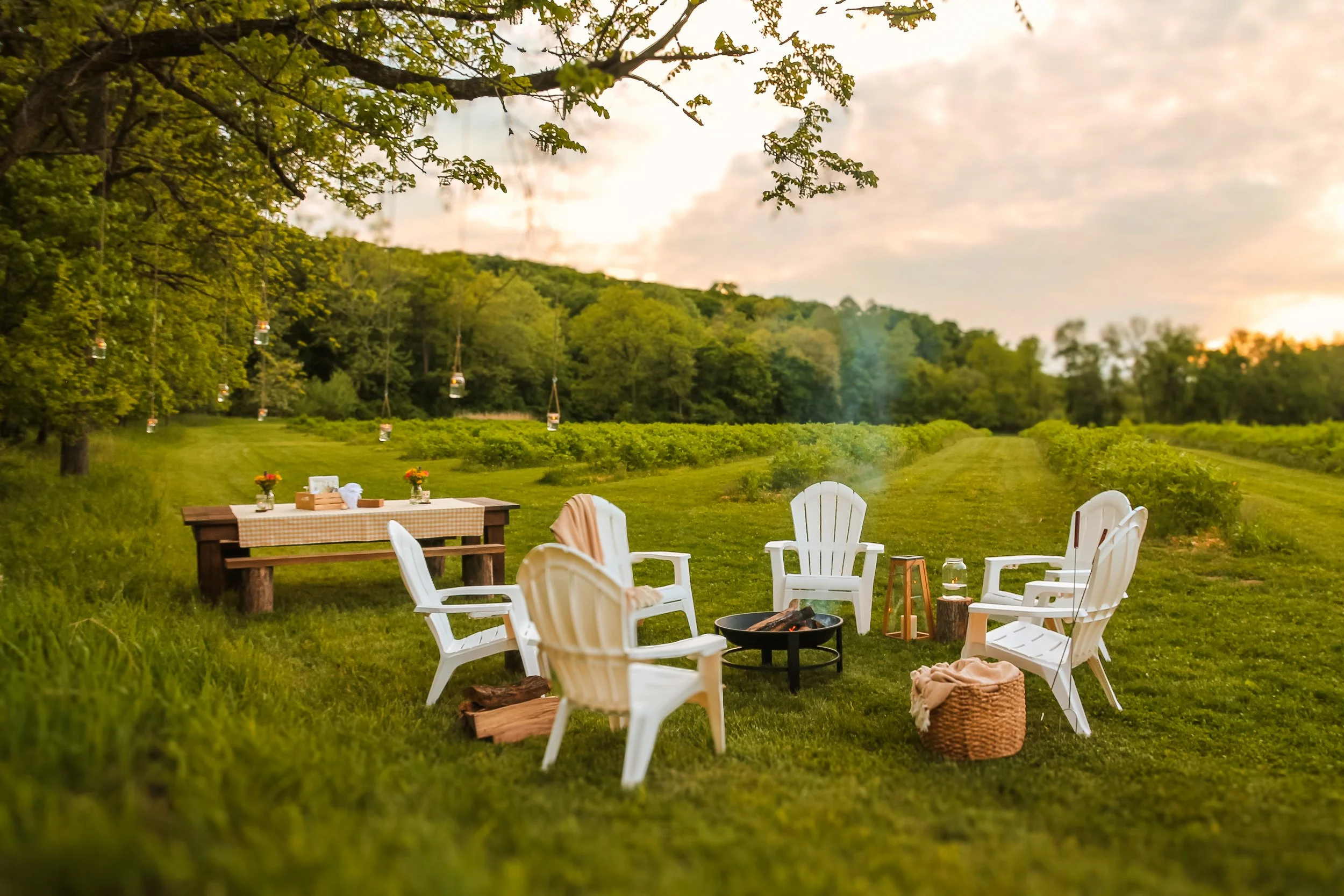 THE GANG | Harvest Table + Bonfire for 8