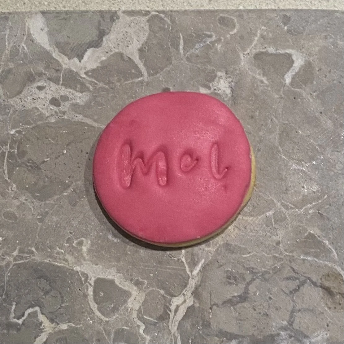 Name in cursive font